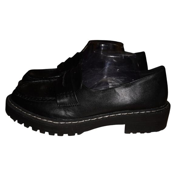 Torrid Chunky Lug Loafers Black Platform Slip-On Shoes Women’s 10 WW - Picture 10 of 12